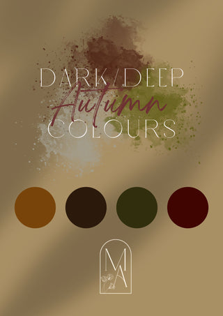 Dark/Deep Autumn Digital Colour Palette
