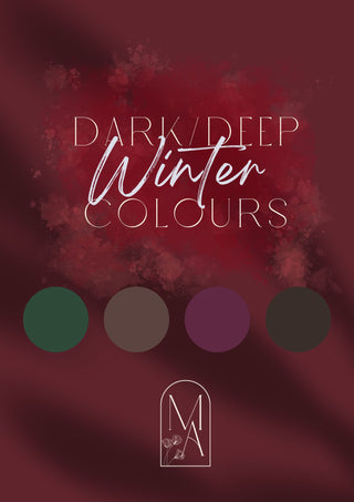 Dark/Deep Winter Digital Colour Palette