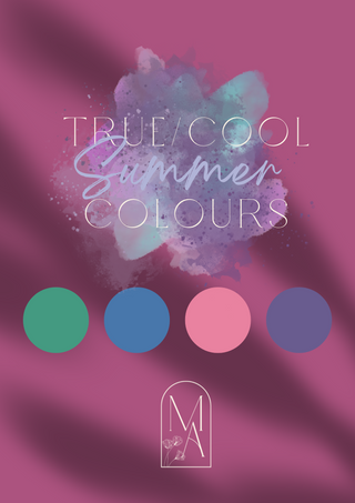 True/Cool Summer Digital Colour Palette